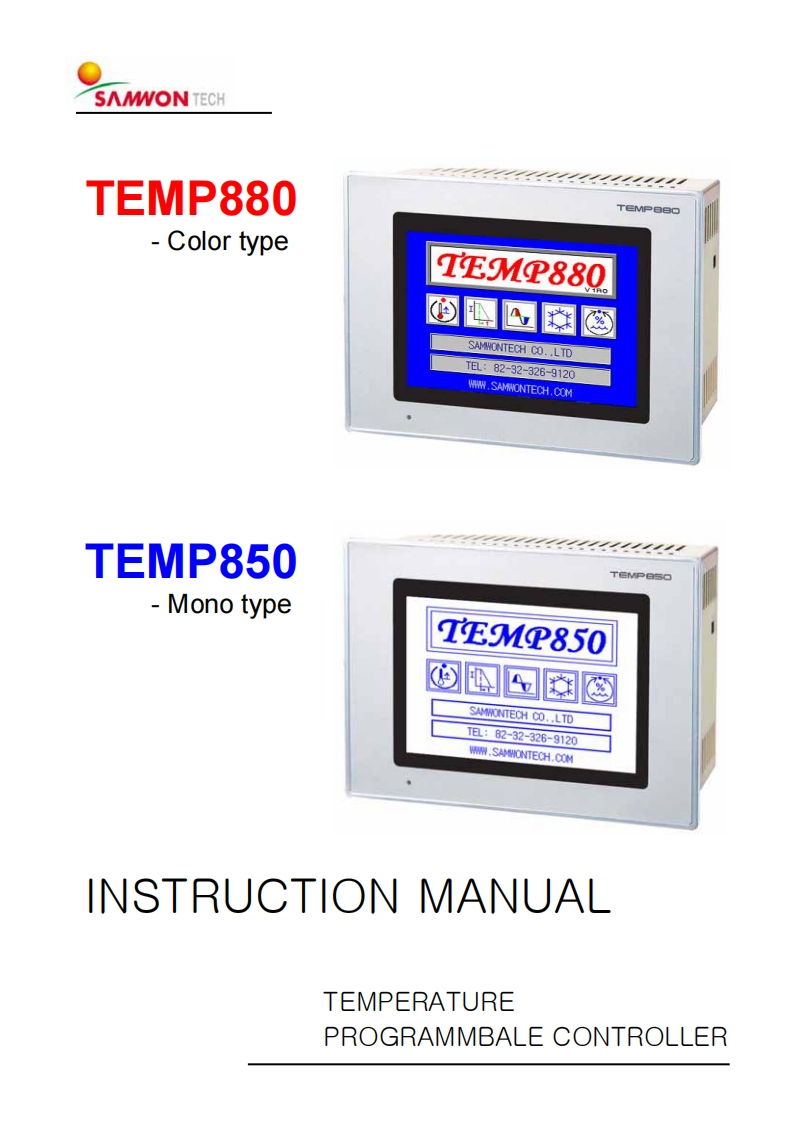 Temp880-850_操作说明书手册(eng)