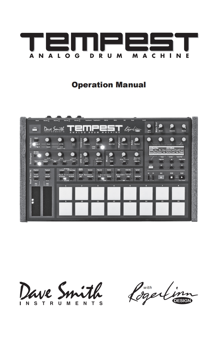 Tempest-Operation-Manual-v.1.4使用操作说明书手册