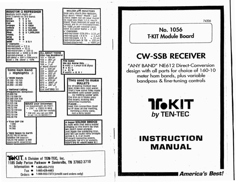 Ten-Tec_1056_使用说明书手册