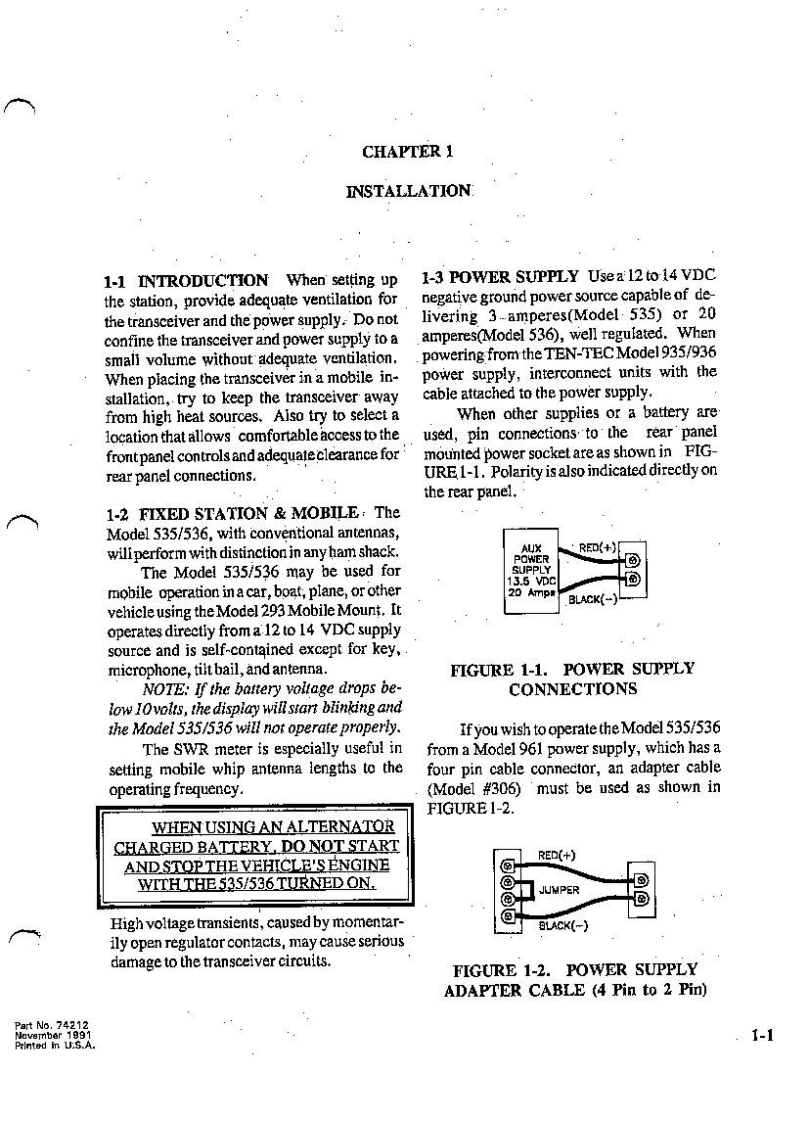 Ten-Tec_Argonaut-2_535_使用说明书手册