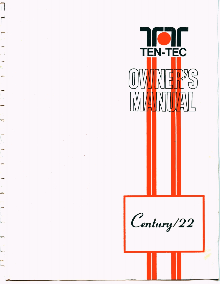 Ten-Tec_Century_22_使用说明书手册