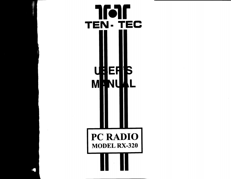 Ten-Tec_RX-320_使用说明书手册