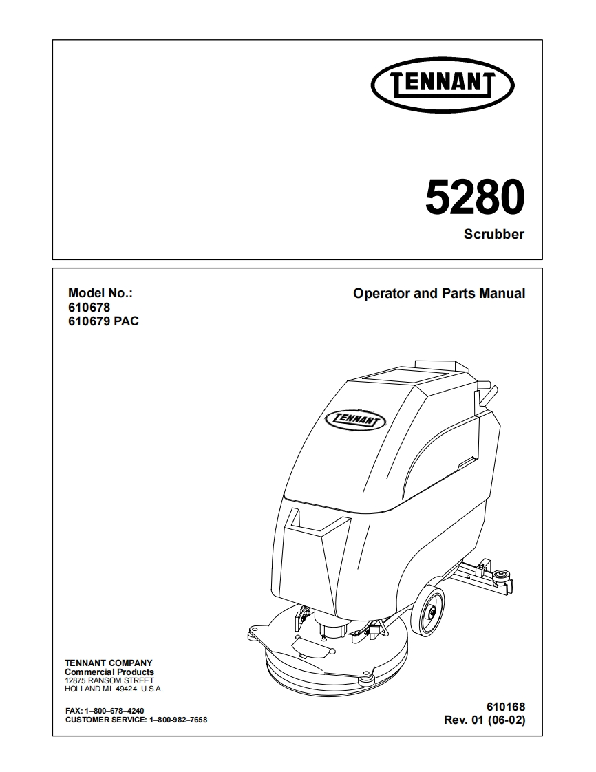 Tennant-5280-06-02-找手册网