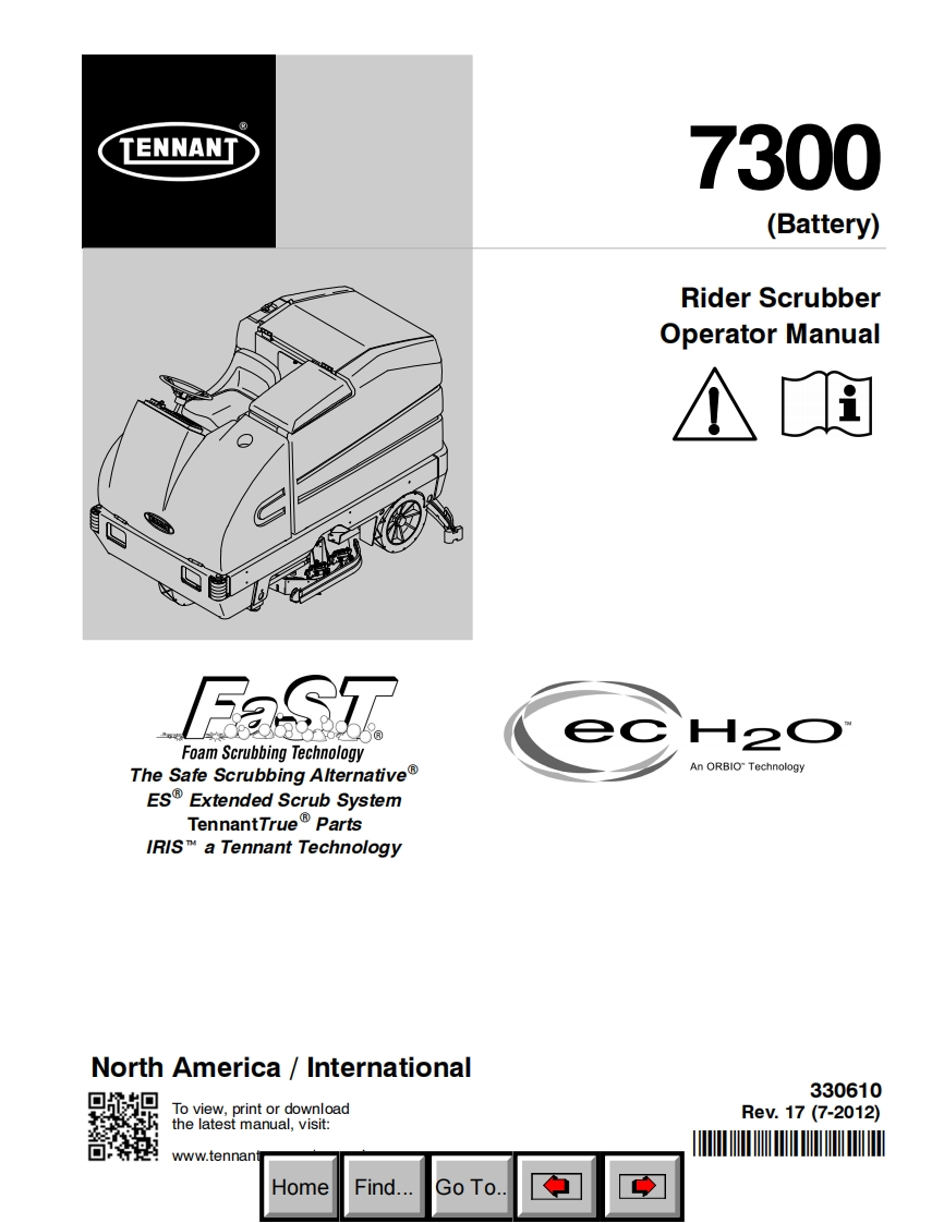 Tennant-7300-操作与维护手册