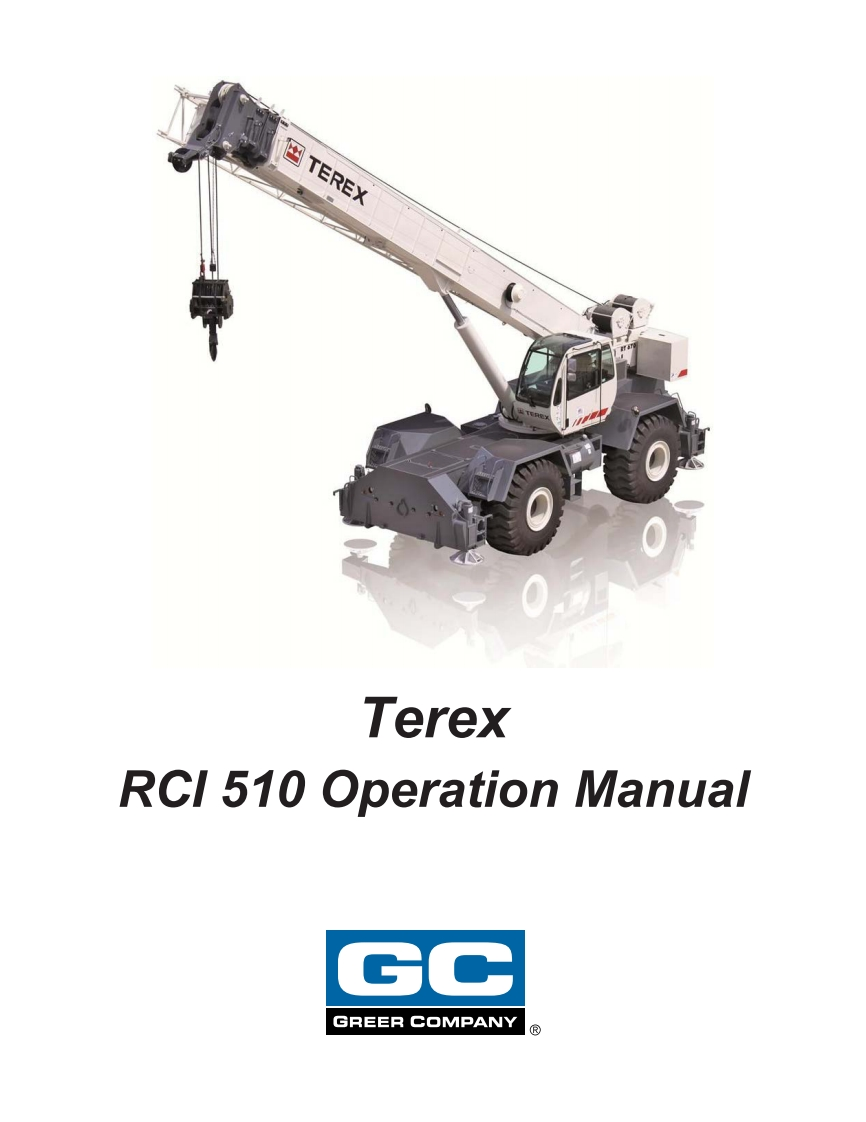 Terex-RCI-510-操作说明书手册-1