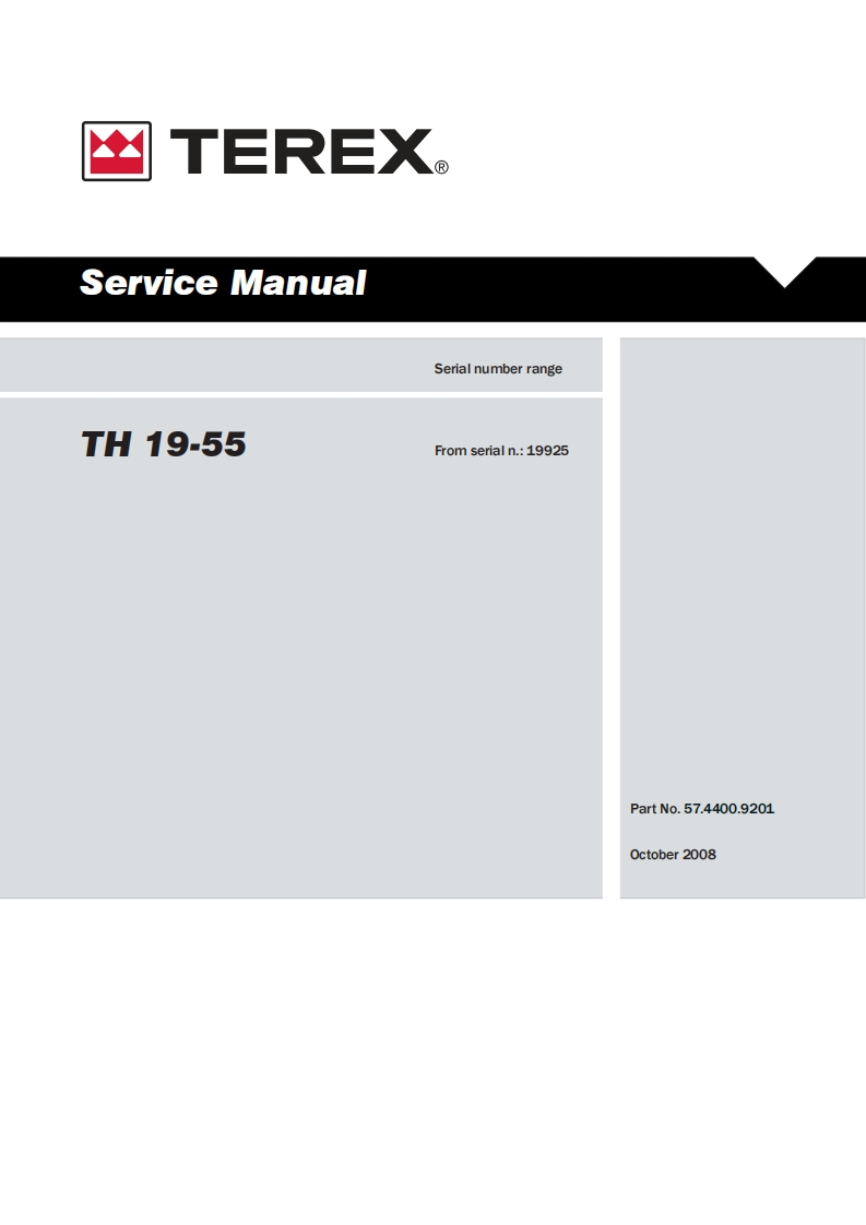 Terex-TH19-55-维修维护手册
