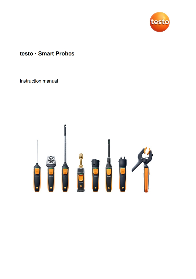 Testo-Smart-Probes-使用说明书手册uction-手册说明书指南-US