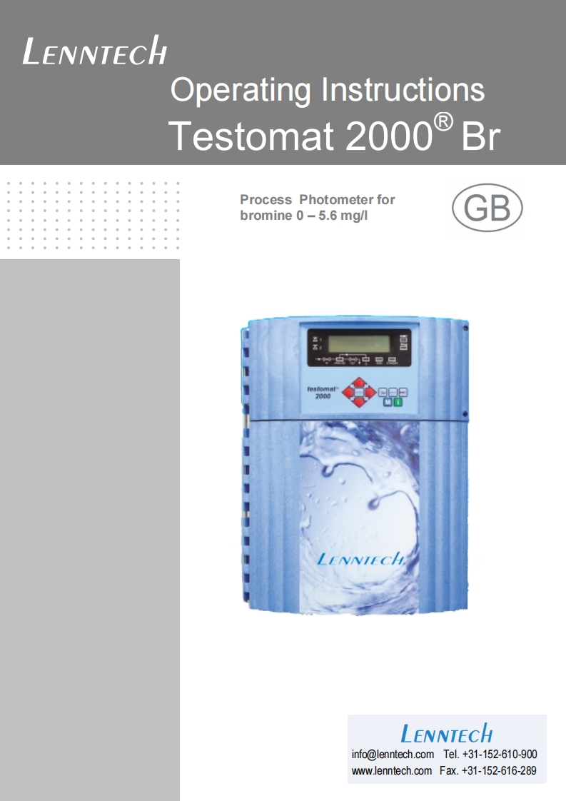 Testomat-2000-Br-安装操作说明书手册-L