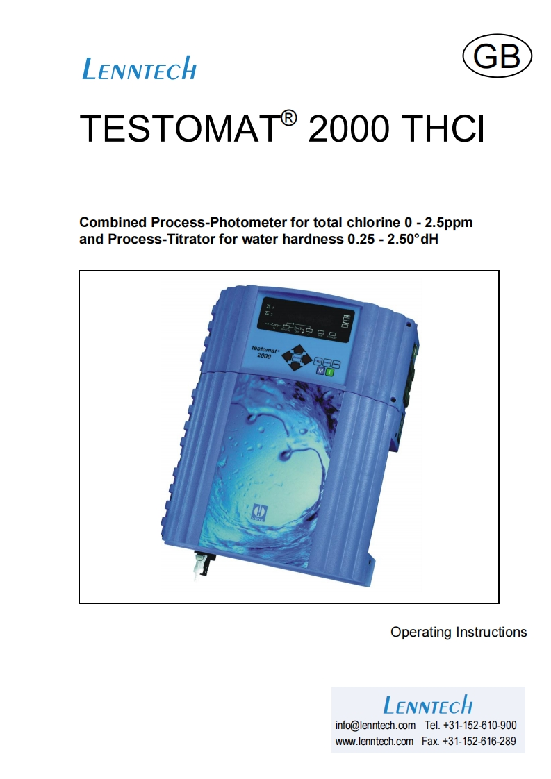 Testomat-2000-THCI-安装操作说明书手册-L