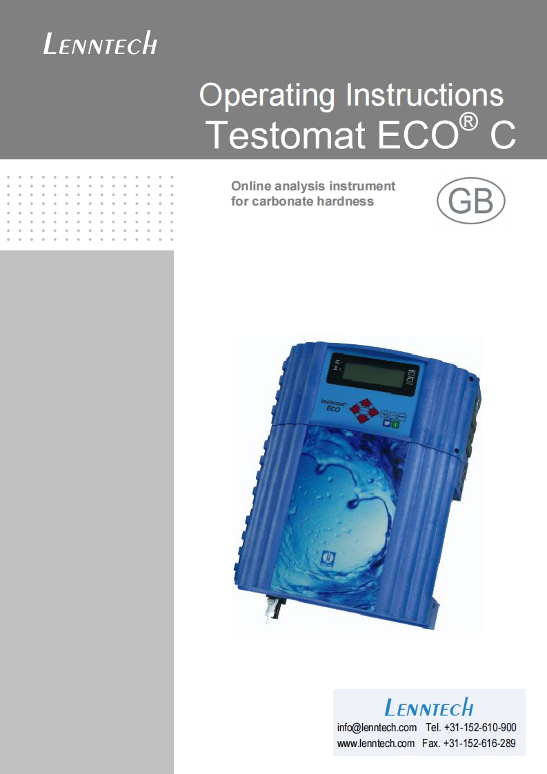 Testomat-ECO-C-安装操作说明书手册-L