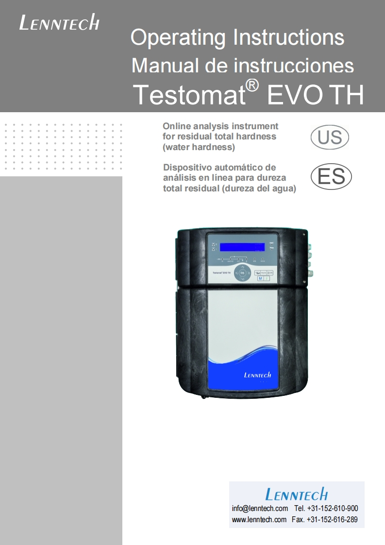 Testomat-EVO-TH-安装操作说明书手册-us-es-L