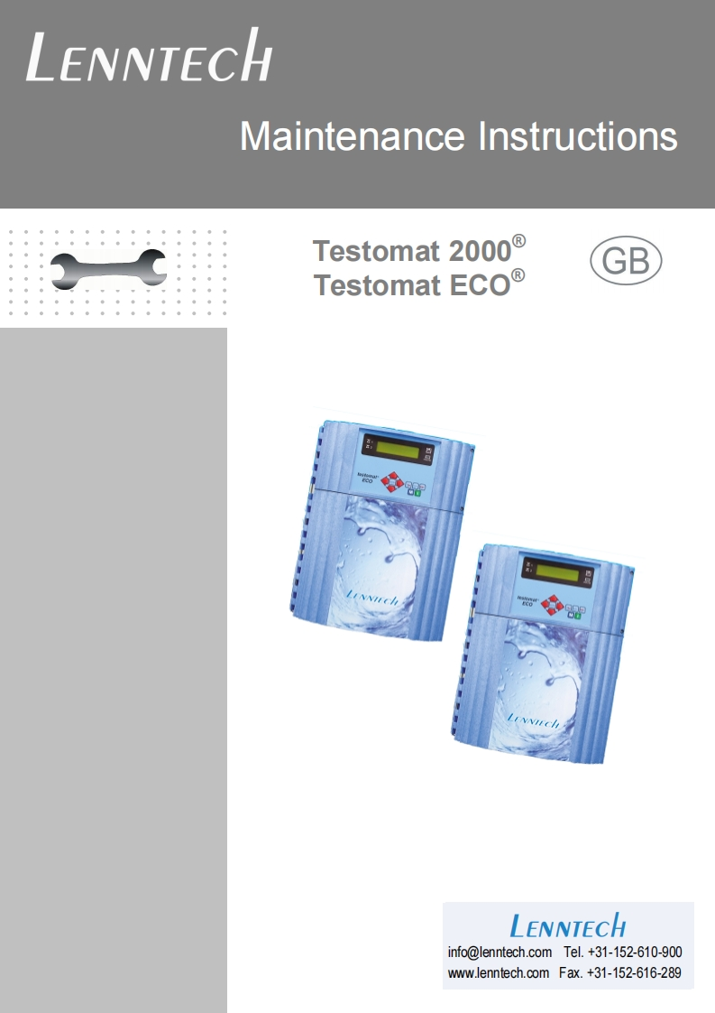 Testomat-维修维护说明书手册-2000-Eco-L
