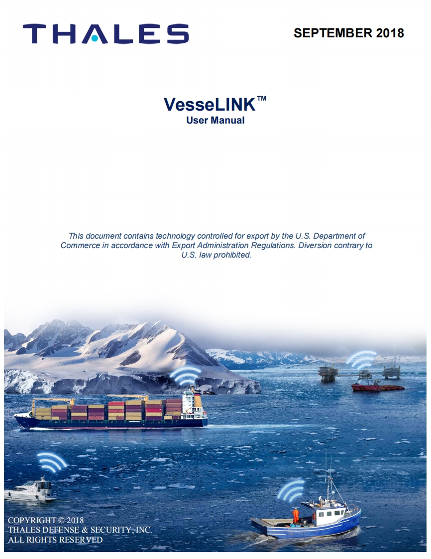 Thales_VesseLINK-操作说明书手册