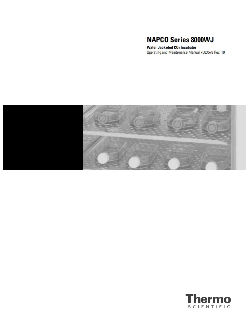 Thermo-8000WJ-CO2-Incubator-操作说明书手册