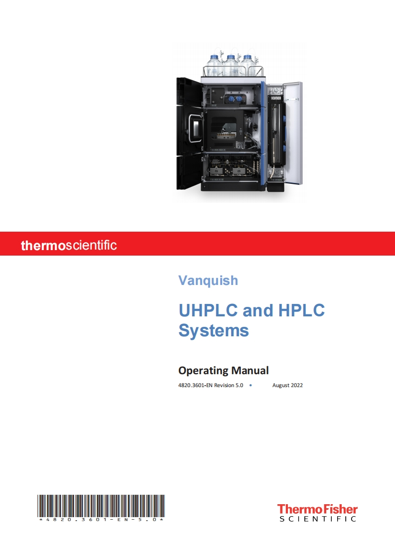 Thermo-Scientific-Vanquish-HPLC-Operations-操作说明书手册