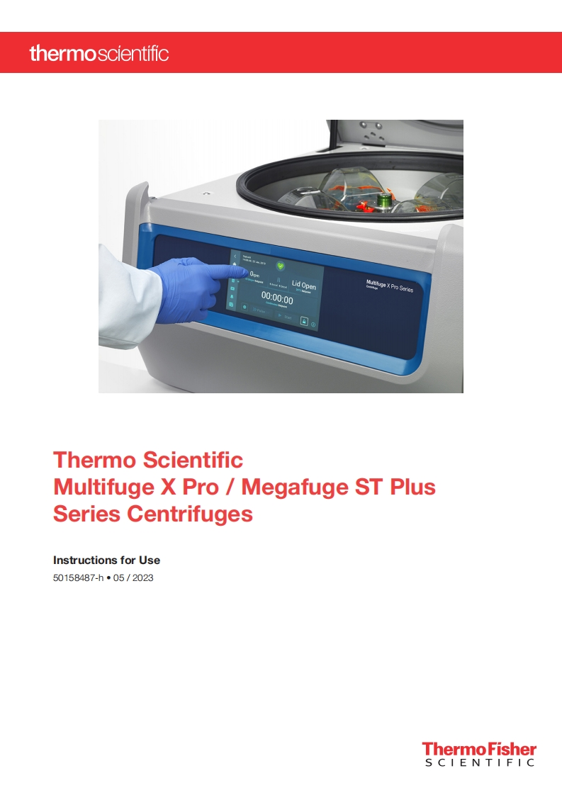 Thermo-X4R-Multifuge-操作说明书手册