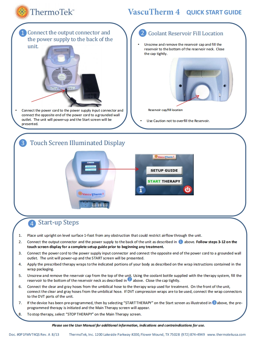 ThermoTekVascuTherm4使用操作说明书手册
