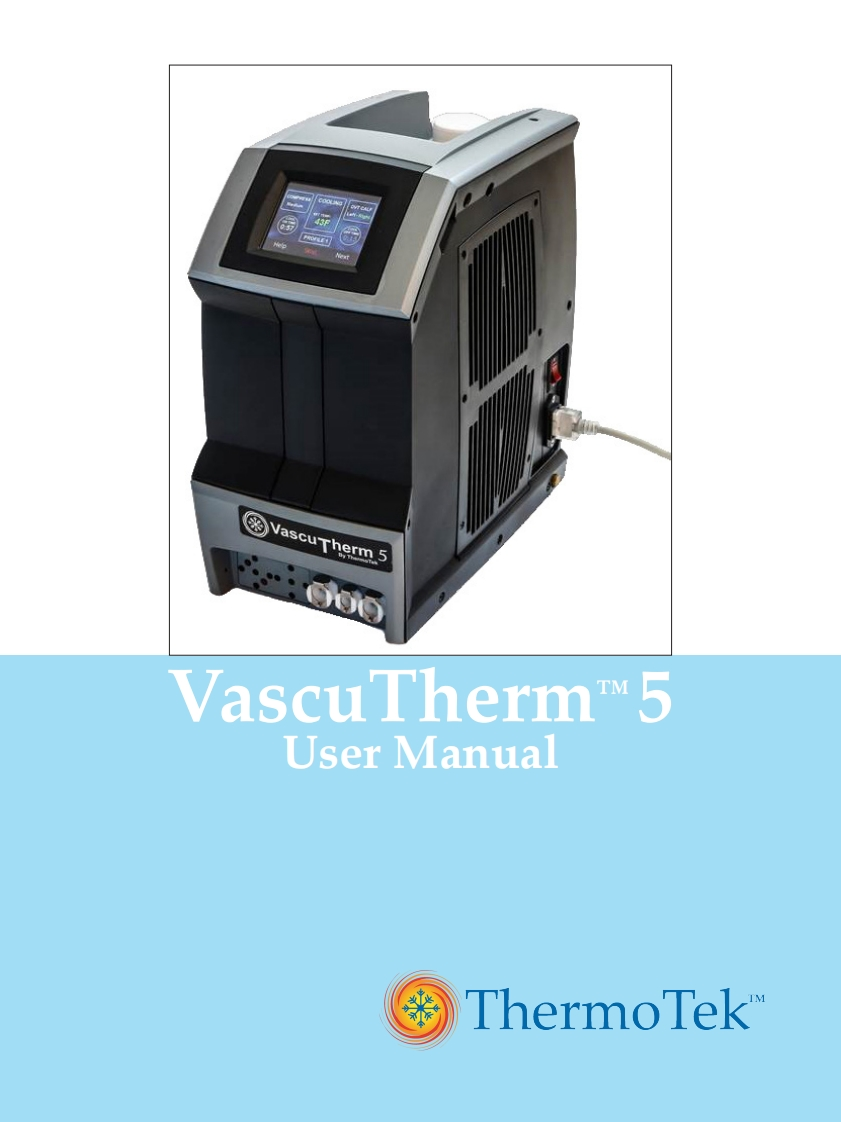 ThermoTekVascuTherm5操作说明书手册