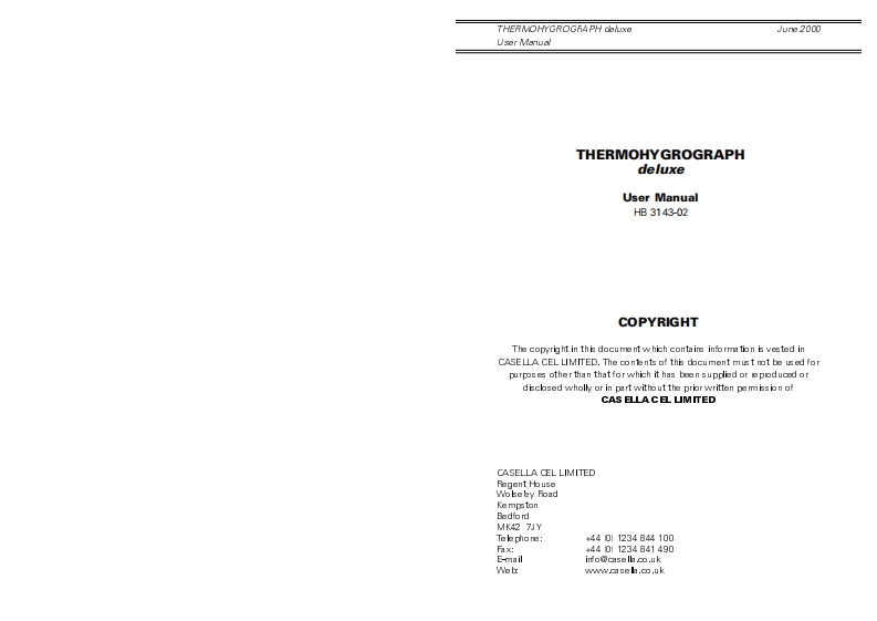 Thermohygrograph-deluxe-model_手册说明书指南
