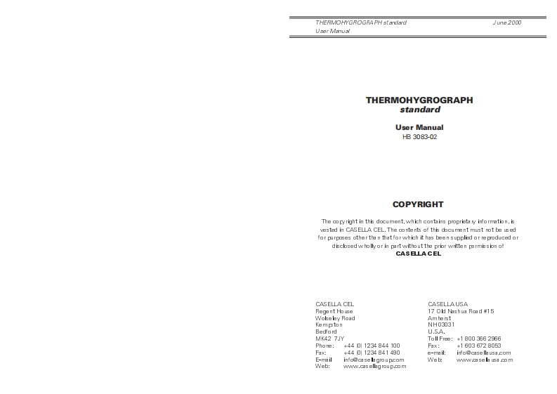 Thermohygrograph-standard-model_手册说明书指南