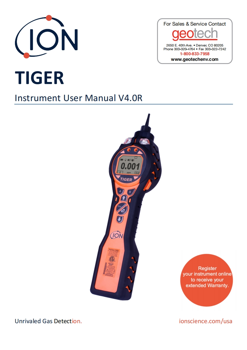 Tiger_使用说明书手册_English