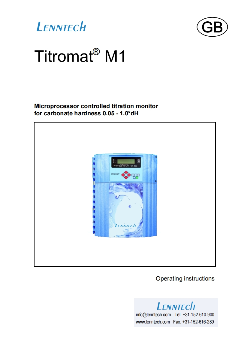 Titromat-M1-安装操作说明书手册-L