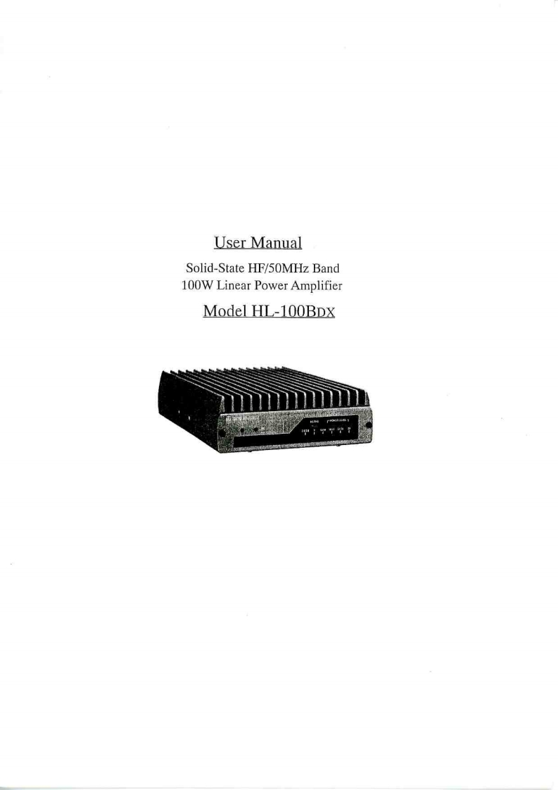 Tokyo_Hy-Power_HL-100BDX_(Manual操作说明书手册)