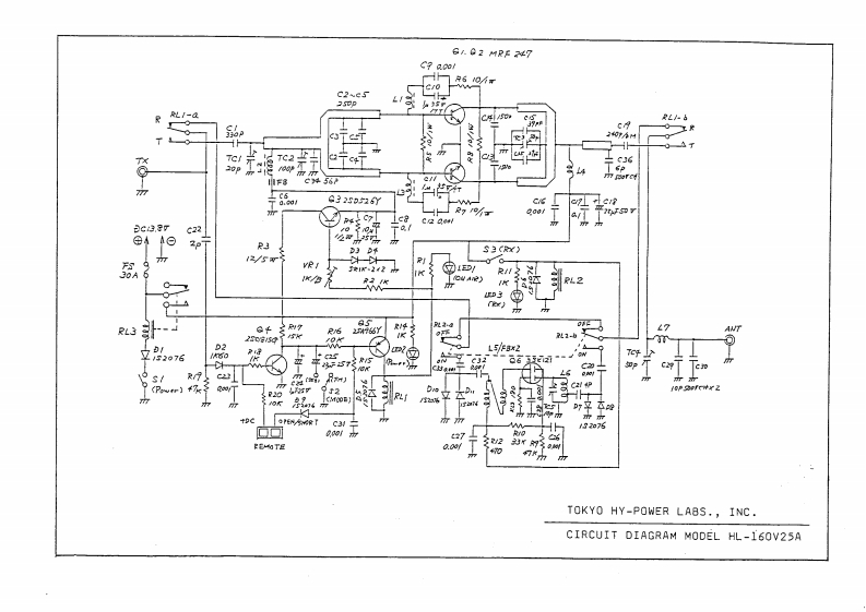 Tokyo_Hy-Power_HL-160V25A_(Schematic电器原理图手册)