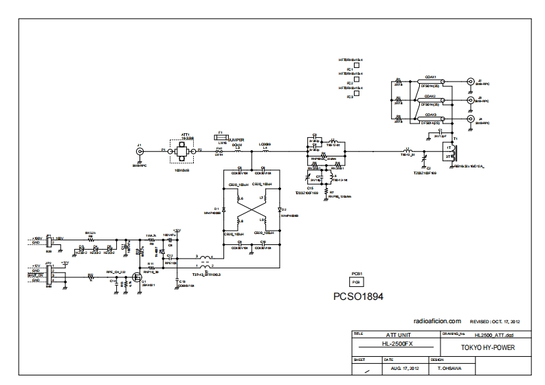 Tokyo_Hy-Power_HL-2500FX_(Schematic电器原理图手册)