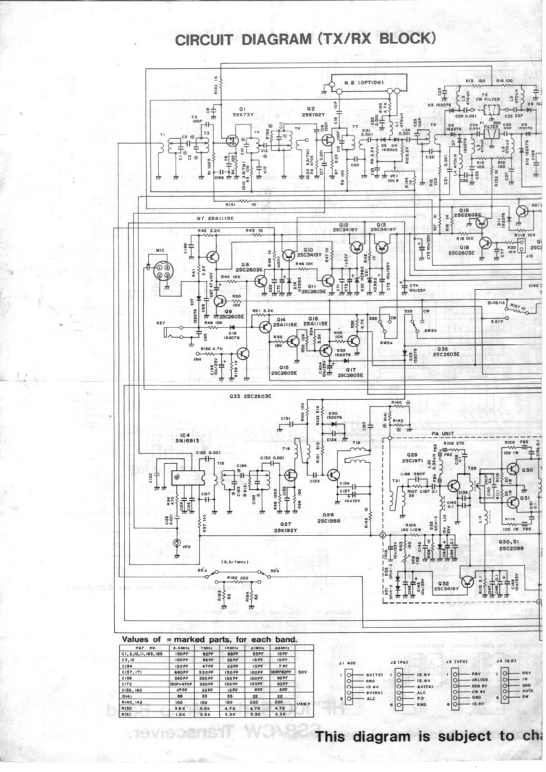 Tokyo_Hy-power_HF-100_serie_参考电器原理图
