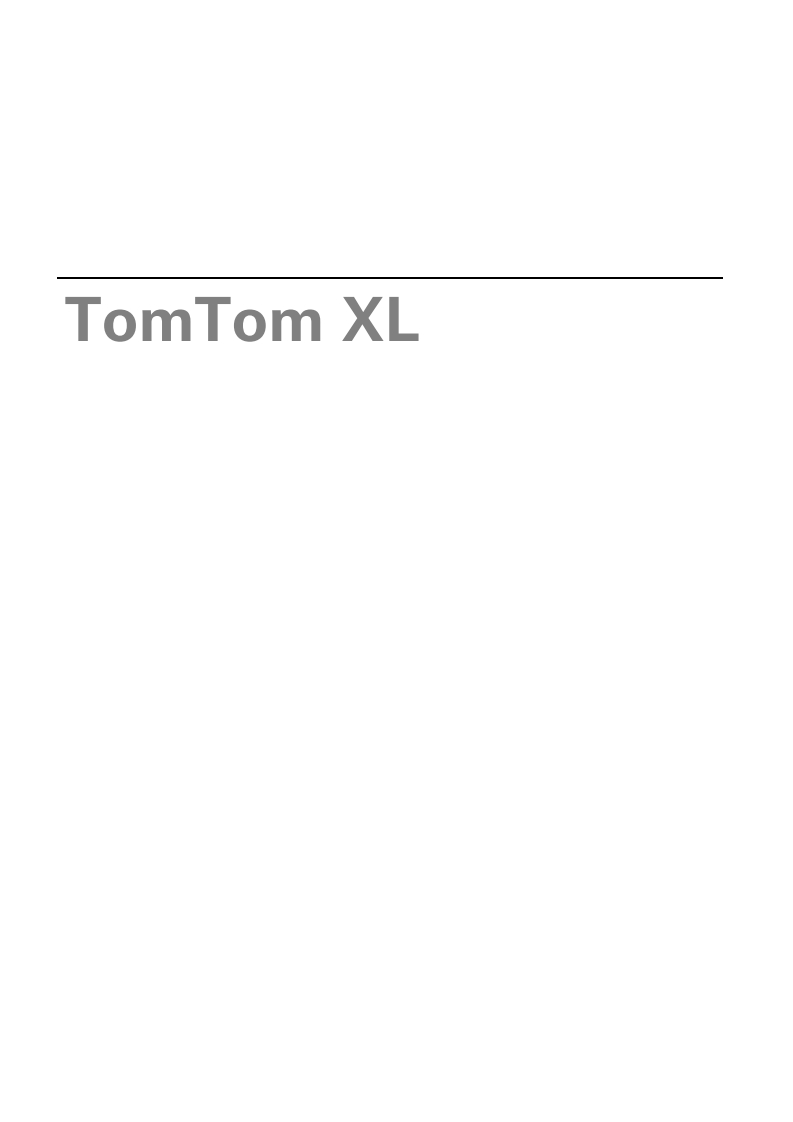 TomTom-XL-330-操作说明书手册