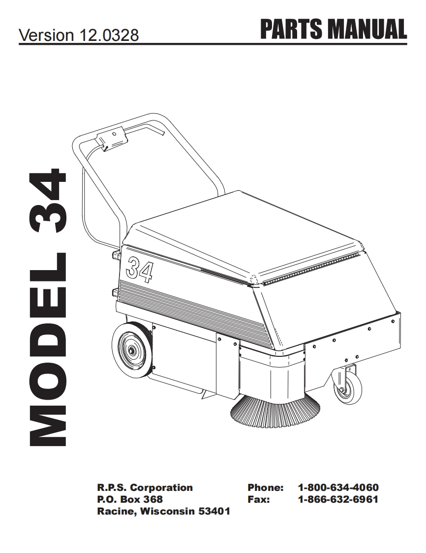 Tomcat-34-Sweeper-维修零部件手册