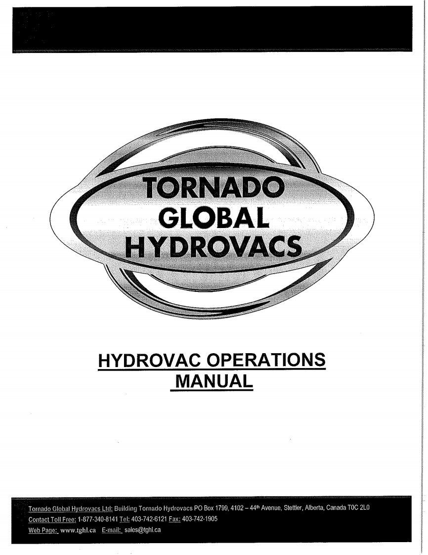 Tornado-Hydrovacs-驾驶操作与日常维修保养说明书手册新质力文库 - 聚焦新质生产力发展的数字化知识库_行业洞察 / 理论成果 / 实践指南免费下载新质力文库