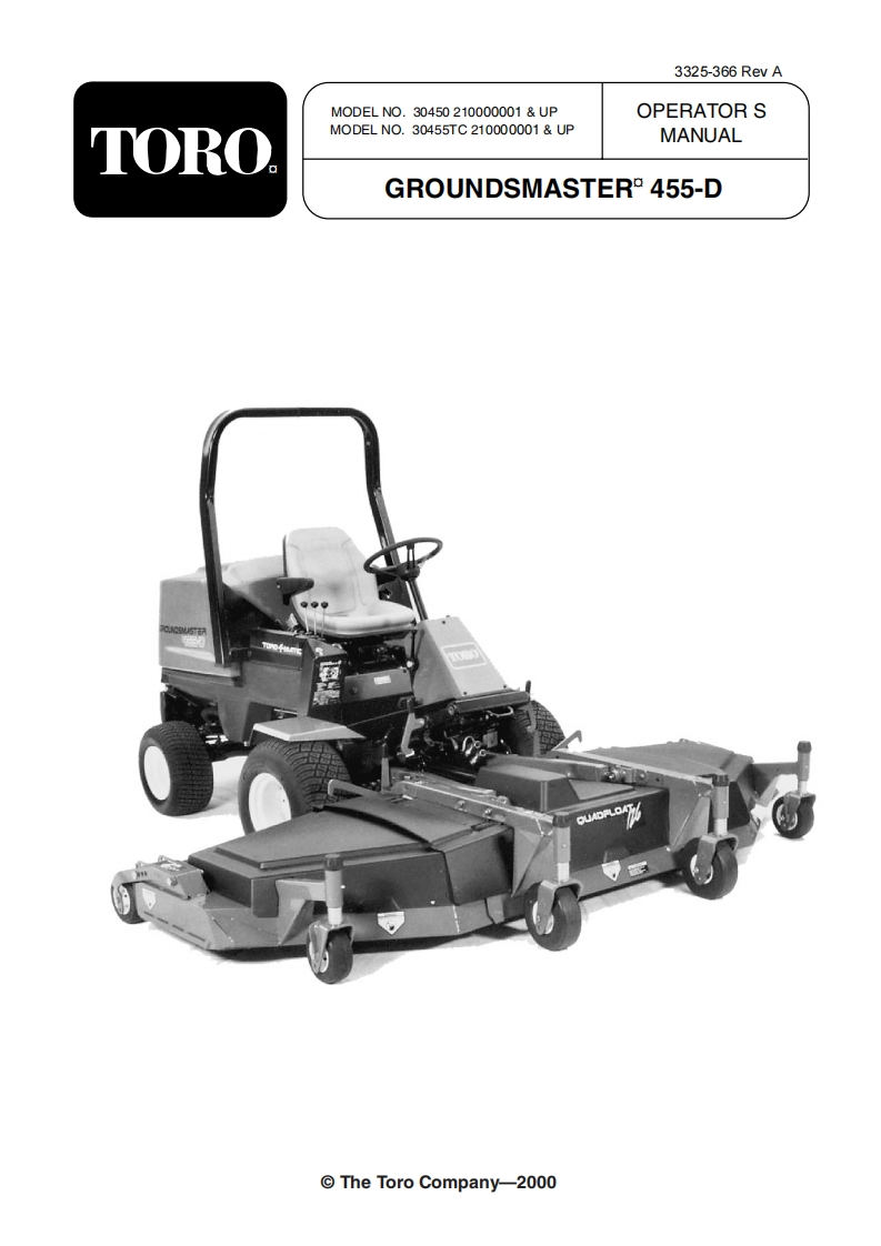 Toro-455-D-User-Manual操作说明书手册新质力文库 - 聚焦新质生产力发展的数字化知识库_行业洞察 / 理论成果 / 实践指南免费下载新质力文库