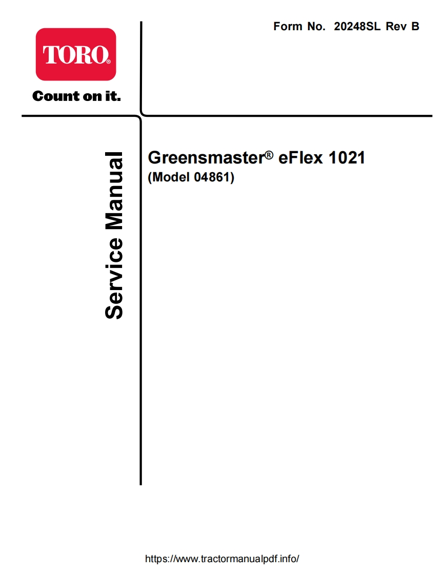 Toro-Greensmaster-eFlex-1021-Greens-Reel-Mower-维修维护手册-PDF