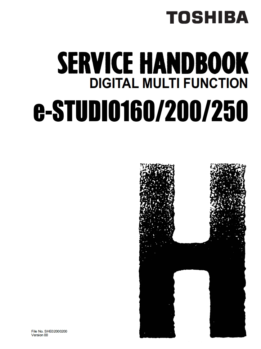 Toshiba_e-St_160_200_250_维修手册