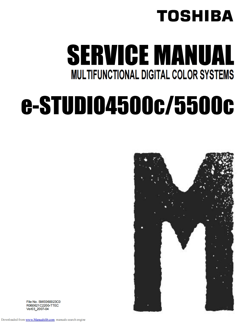 Toshiba_e-St_4500c_5500c_维修操作说明书手册