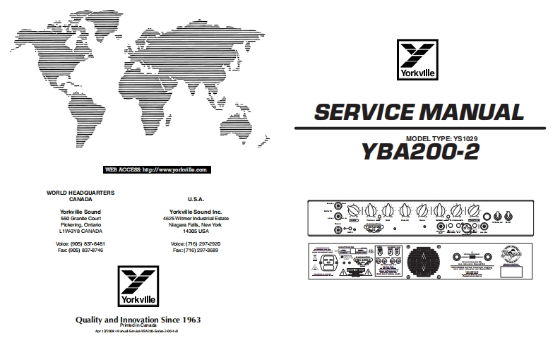 Traynor-YBA200-2-Schematic维修手册-找手册网