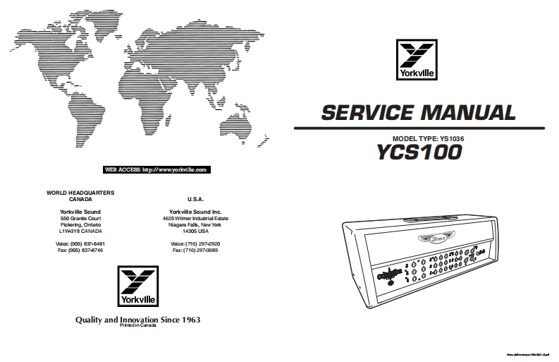 Traynor-YCS100-Schematic维修手册