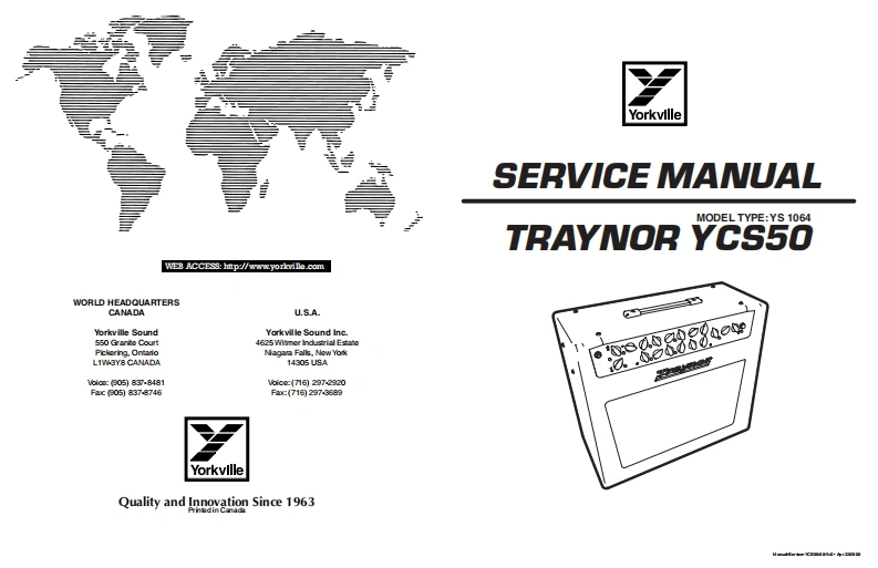 Traynor-YCS50-Schematic维修手册