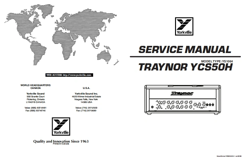 Traynor-YCS50H-Schematic维修手册-找手册网