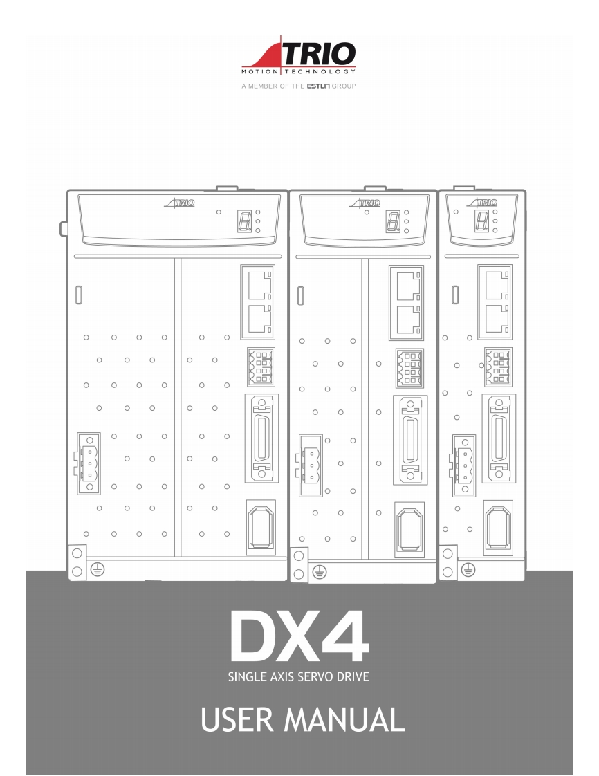 Trio_DX4_servo_regelaar_操作说明书手册