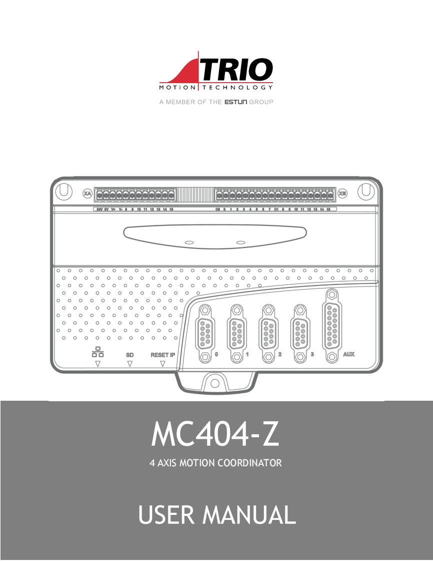 Trio_MC404-Z_motion_controller_manual