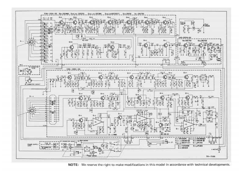 Trio_TR-7100_电器原理图