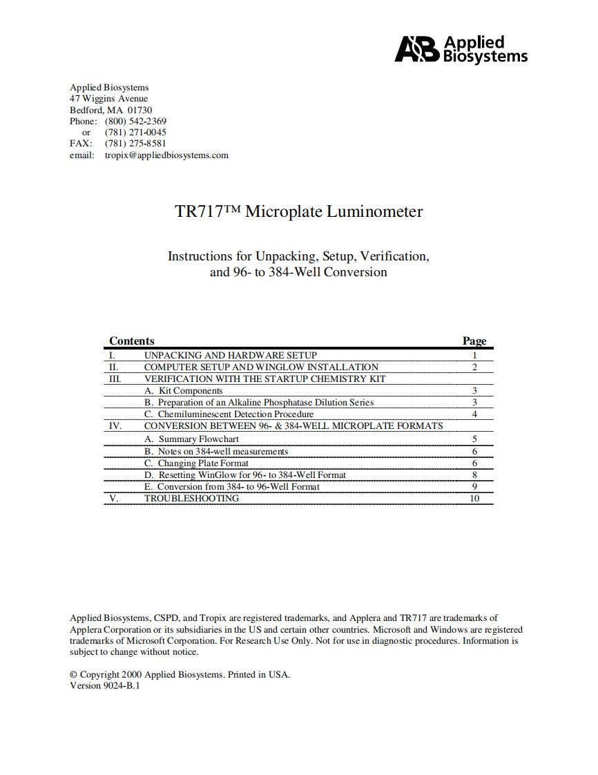 Tropix-TR717-Microplate-Luminometer-Instructions-操作说明书手册