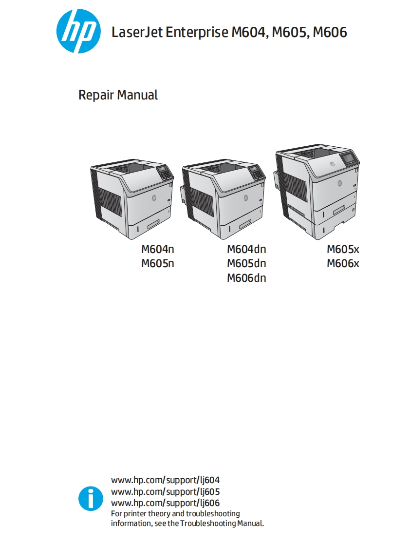 Troy-M604M605M606RepairServiceManual维修维护手册