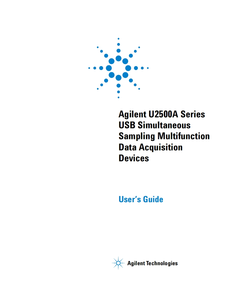 U2500A_Series_UG操作说明书手册