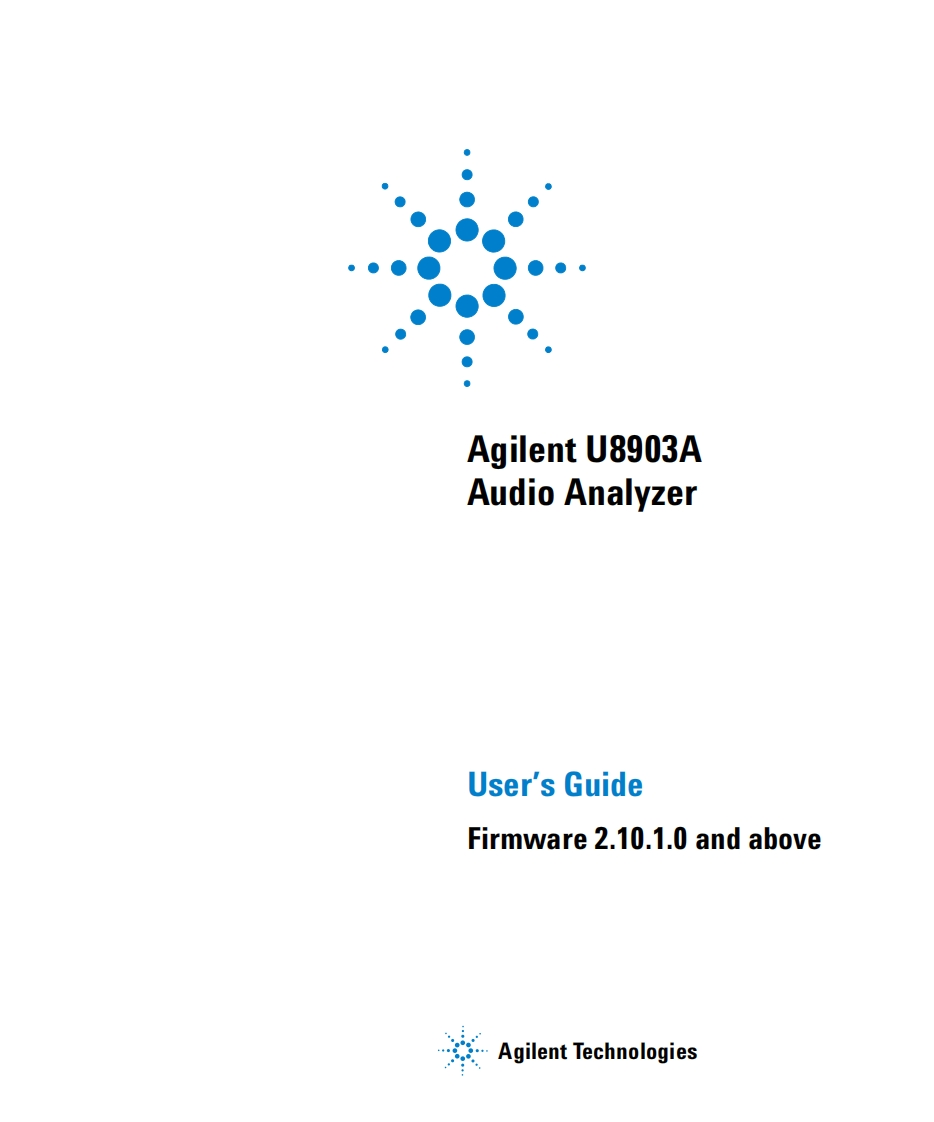 U8903A_UG操作说明书手册