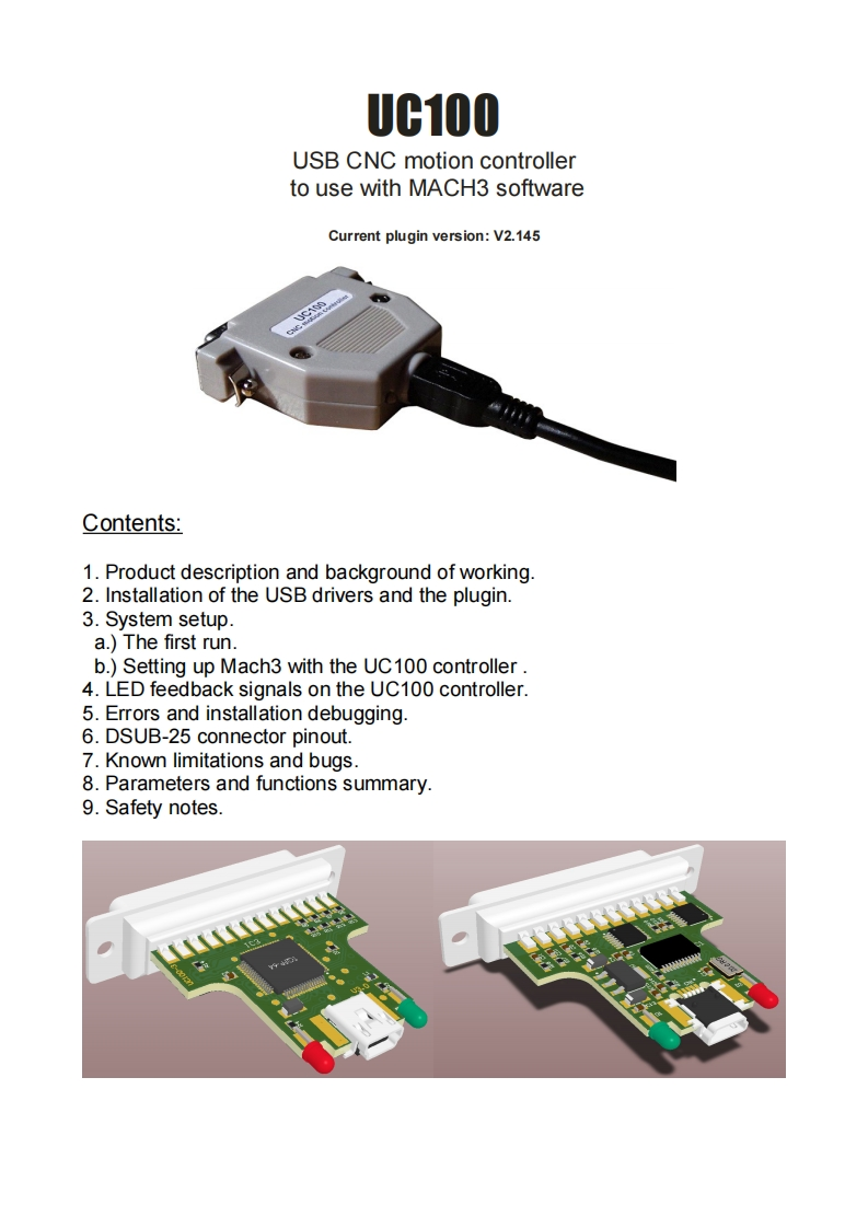 UC100-users-guide安装调试说明书手册