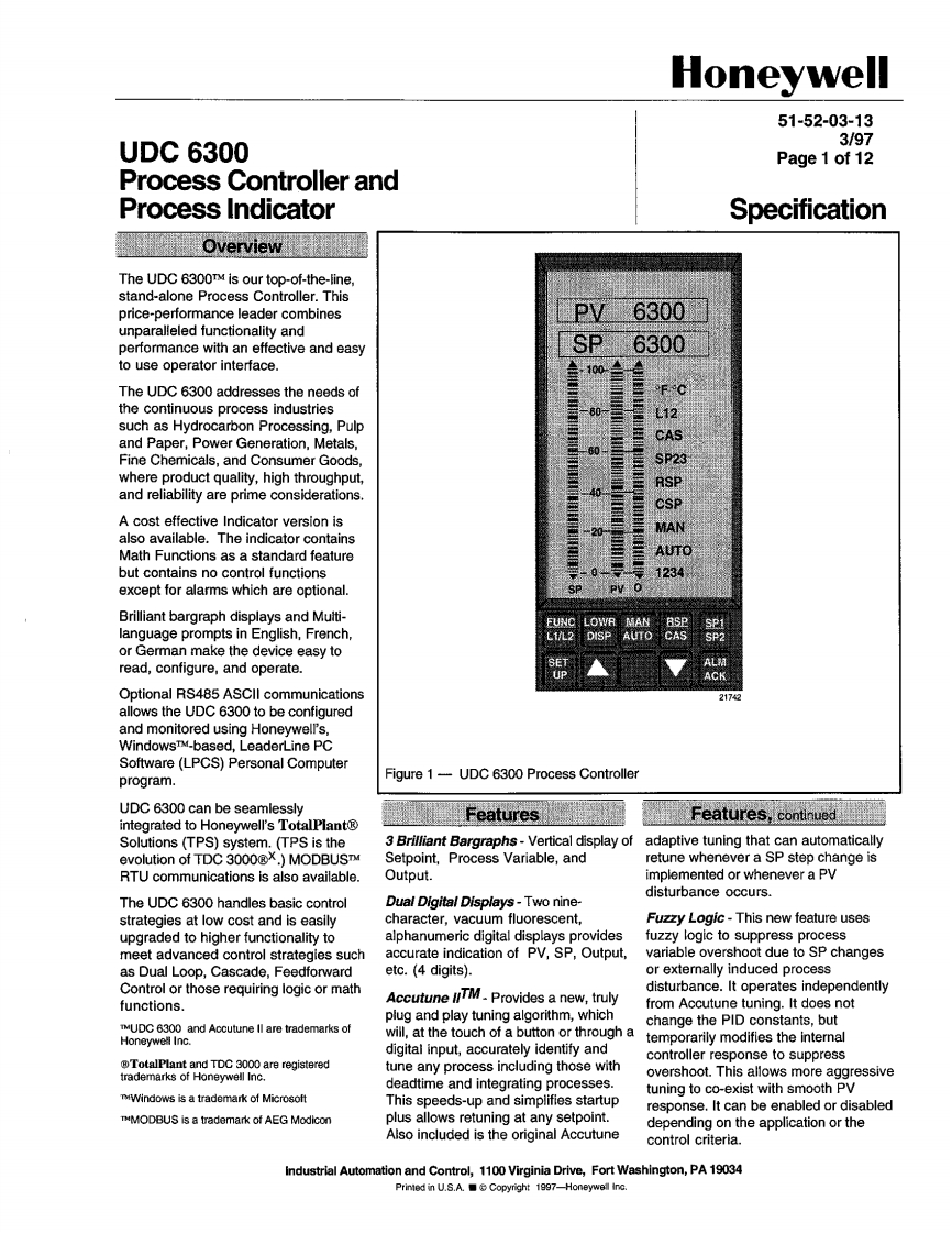 UDC6300产品说明书（英）